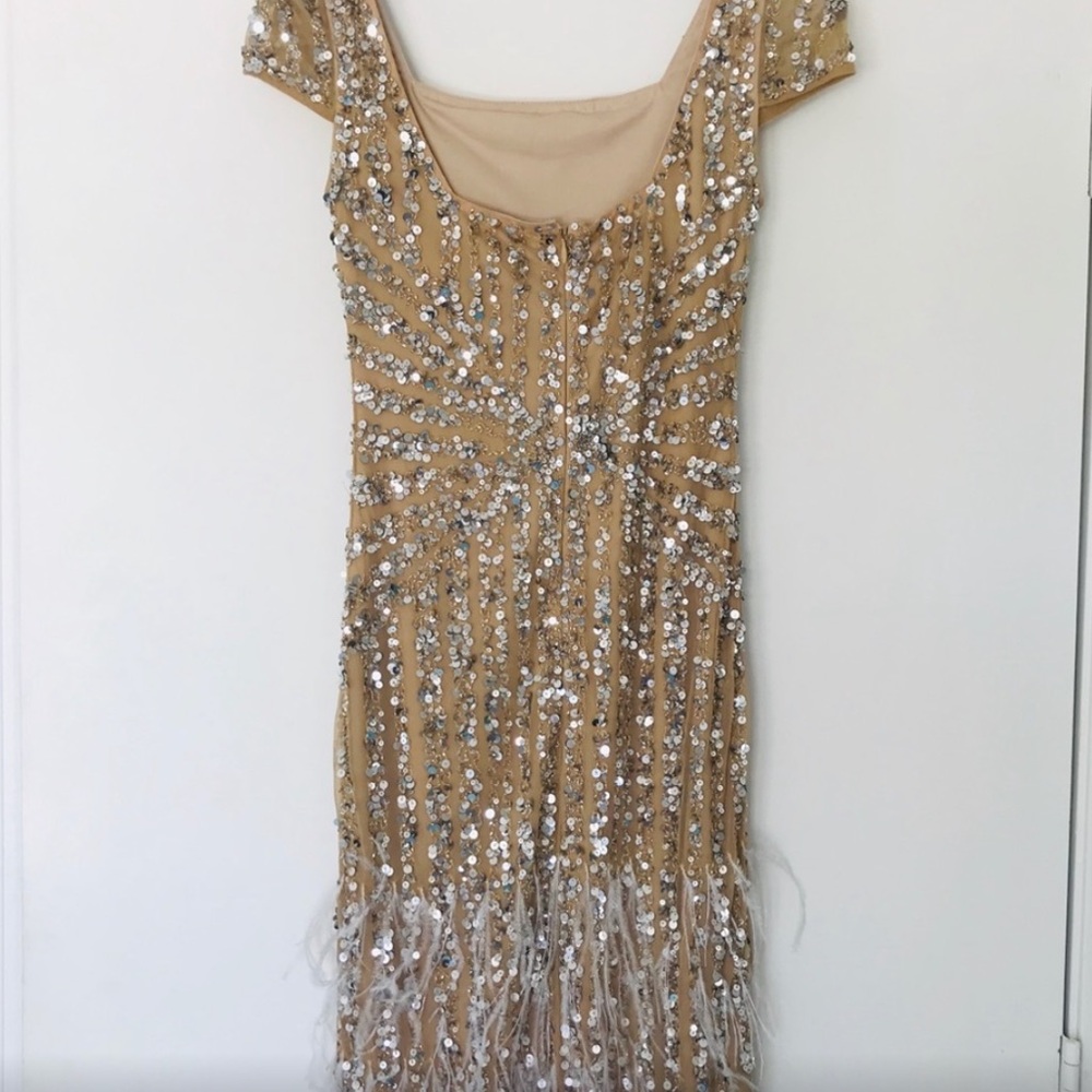 “Parker Black” Sequin/Bead/Feather dress ✨ - Picture 6 of 6